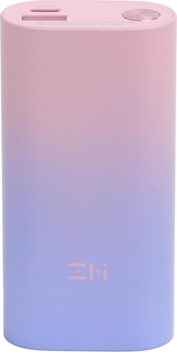 Внешний аккумулятор (Power Bank) ZMI PowerBank QB818,  10000мAч,  розовый/фиолетовый [qb818 color]