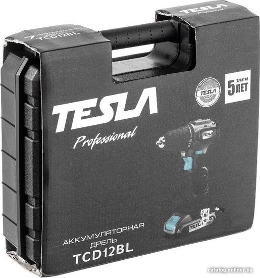 Дрель-шуруповерт аккумуляторная TESLA TCD12BL