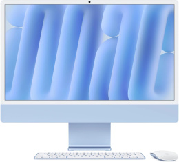 Моноблок Apple iMac A3137 24" 4.5K M4 10 core 4 16Gb SSD512Gb 10 core GPU macOS WiFi BT 143W клавиатура мышь Cam синий 4480x2520 MWV33ZP/A