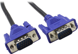 Bion Кабель VGA 15M/15M, экранированный, феритовые кольца, черный, 3м [BXP-VGA2-030]