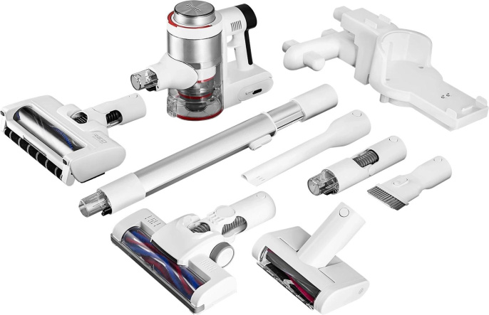 Вертикальный пылесос (handstick) RED SOLUTION V3010, 400Вт, белый/белый