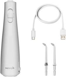 Ирригатор Waterpik WF-21 портатив. импульсн. 2насад. белый (WF21)