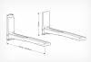 Кронштейн Holder MWS-2003,   для СВЧ,  настенный,  макс. 40кг,  черный
