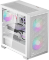 Корпус PCCooler C3D310 WH ARGB C3D310-WHP2-GL материал: сталь SPCC, окно: закалённое стекло, 2хUSB3.0, Audio, без БП, 2x3.5” и 3x2.5″, 4 слота расширения, mATX, длина видеокарты