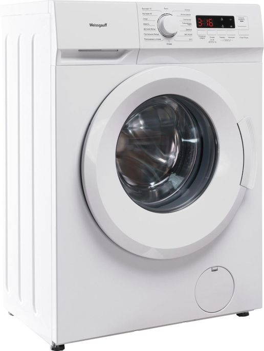 Стиральная машина узкая WEISSGAUFF WM 4106 D, с фронтальной загрузкой, 6кг, 1000об/мин