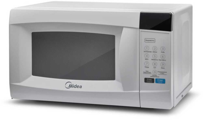 Микроволновая печь MIDEA EM720CKE, 700Вт, 20л, белый