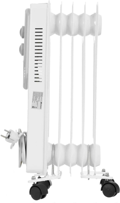 Масляный радиатор PRIMERA ORP-510-HMC, с терморегулятором, 1000Вт, 5 секций, 3 режима, белый