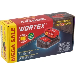 Набор WORTEX аккумулятор 4 А ч, зарядное устройство 1x2 А ALL1, в коробке 1329412