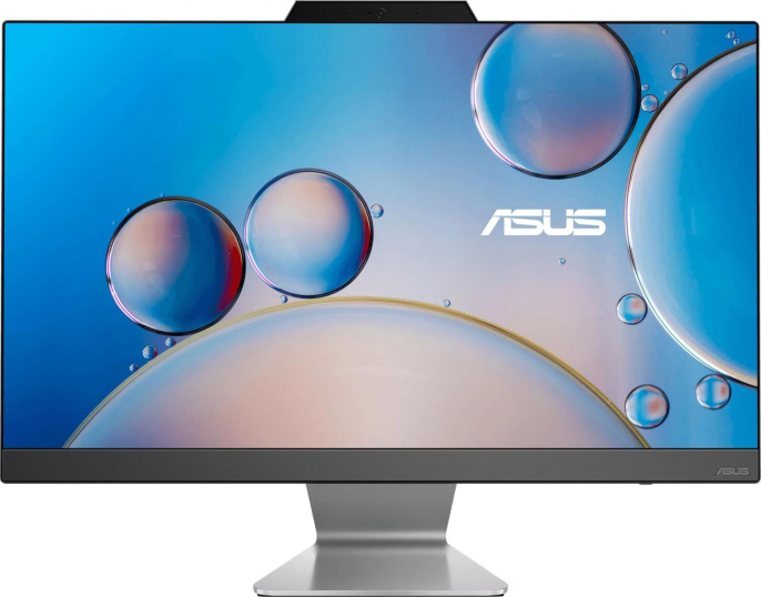Моноблок Asus F3402WFA-BPC0050 23.8" Full HD Ryzen 3 7320U 2.4 8Gb SSD512Gb RGr CR без ОС GbitEth WiFi BT 90W клавиатура мышь Cam черный 1920x1080