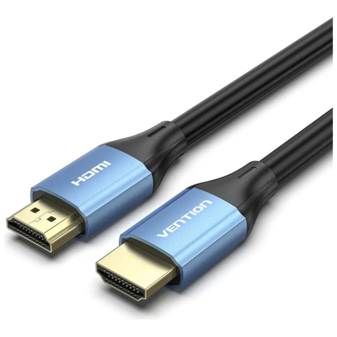 Кабель аудио-видео VENTION ALHSH, HDMI m - HDMI m , ver 2.0, AWG30, 2м, GOLD, черный