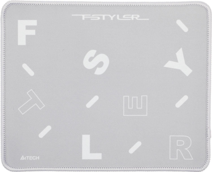Коврик для мыши A4TECH FStyler FP25 (S) серый/белый, ткань, 250х200х2мм [fp25 silver]