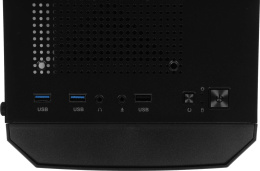 Корпус mATX Aerocool Trinity Mini-G-BK v2, Mini-Tower, без БП,  черный [accs-pv32033.11]