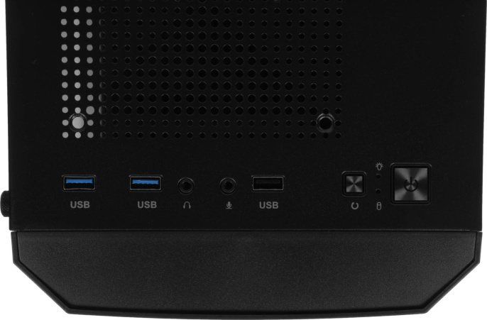 Корпус mATX Aerocool Trinity Mini-G-BK v2, Mini-Tower, без БП,  черный [accs-pv32033.11]