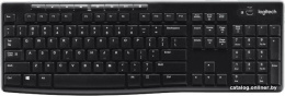 Клавиатура Logitech Wireless Keyboard K270, Black, CN, Rus/Eng [920-003058] нет русской гравировки