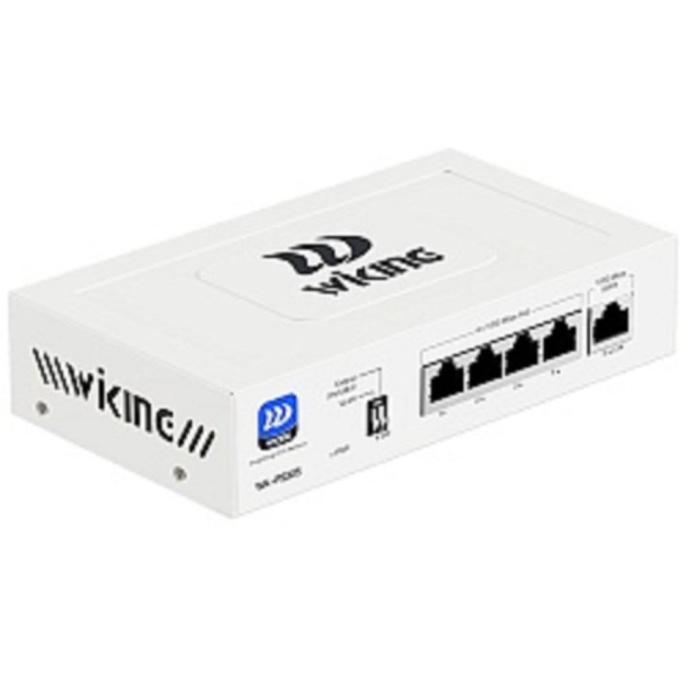 Wi-Tek WK-PS305 коммутатор WIKING неуправляемый PoE 45Вт, 4GE PoE +1GE