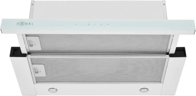 Вытяжка встраиваемая Zugel ZHT652GW белый управление: сенсорное 1 мотор