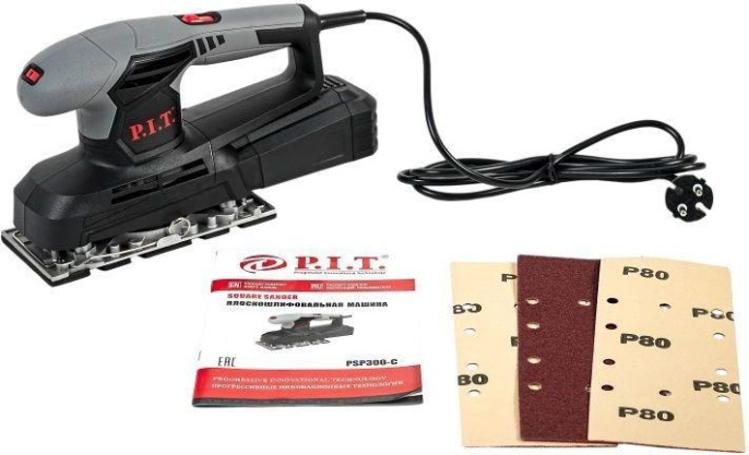 Виброшлифмашина P.I.T. PSP300-C 300 Вт, подошва 187х90 мм, 6000-11000 об/мин