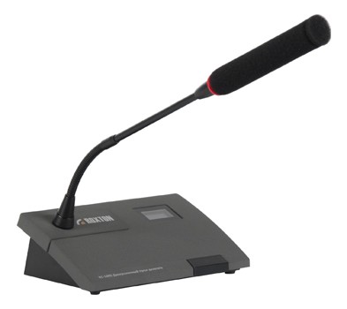 Пульт делегата для конференц-системы Roxton RC-100DF LCD дисплей 1.4", индикаторное кольцо, серый