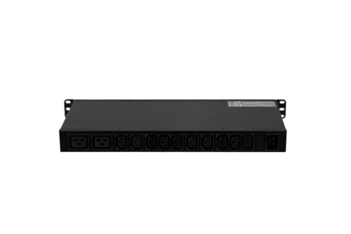 БРП Uniprom, с мониторингом, 1U, 240В, 1Ф, 16A, 10xC13 2xC19, 2м, IEC320 C20