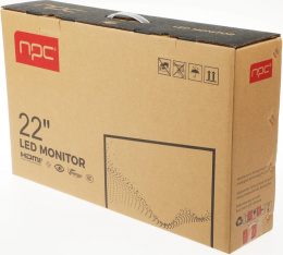 21.45" Монитор NPC MF2204, 1920x1080, VA, 75Гц, 1хHDMI, черный