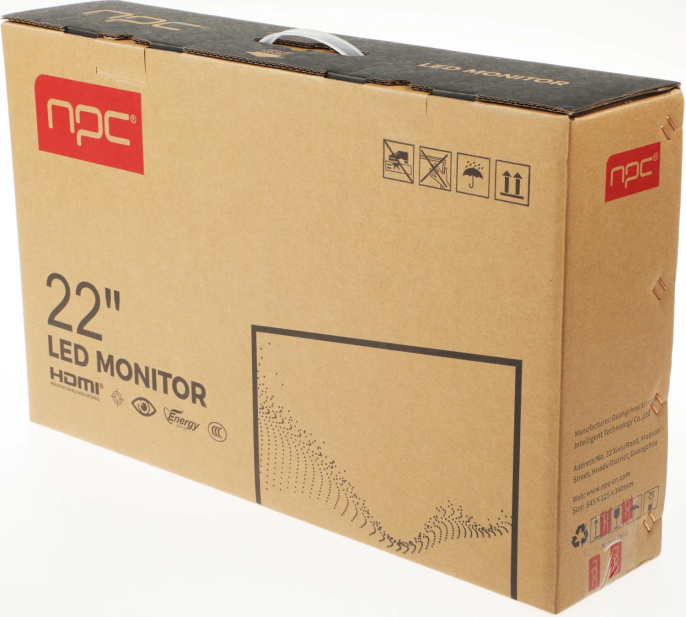 21.45" Монитор NPC MF2204, 1920x1080, VA, 75Гц, 1хHDMI, черный