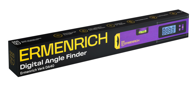 Цифровой угломер Ermenrich Verk DA40, фиолетовый