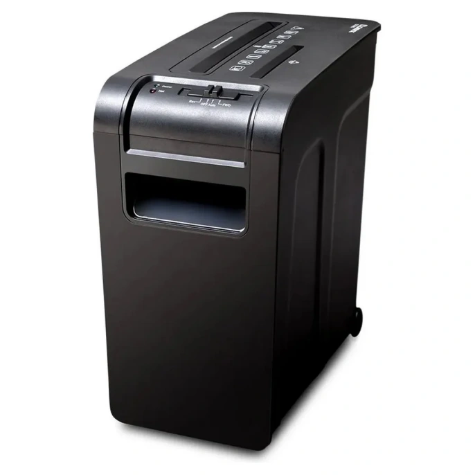 Шредер COMIX черный, фрагмент 4x45 мм, 8 листов, корзина 15 литров s2208d-co60