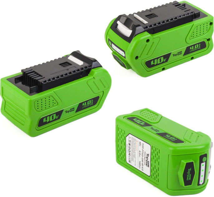 Батарея аккумуляторная для Greenworks TOPON TOP-PTGD-GW-40-4.0, 40В, 4Ач, Li-Ion [103456]