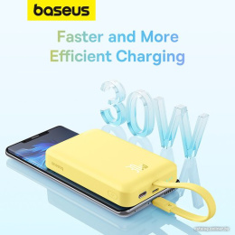 Портативное зарядное устройство Baseus P1002210BY23-00 Magnetic Mini Wireless Fast Charge Type-C Edition 10000mAh 30W Lemon Yellow