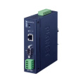 конвертер/ PLANET ICS-2100T IP30 Industrial 1-Port RS232/RS422/RS485 Serial Device Server 1 x 10/100BASE-TX, -40~75 degrees C, dual 9~48V DC, Web, Telnet and SNMP management
