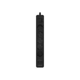 Удлинитель с USB зарядкой HARPER UCH-560 Black H00003013