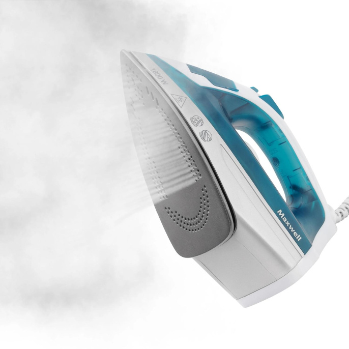 Утюг Maxwell MW-3056,  1800Вт,  белый и синий