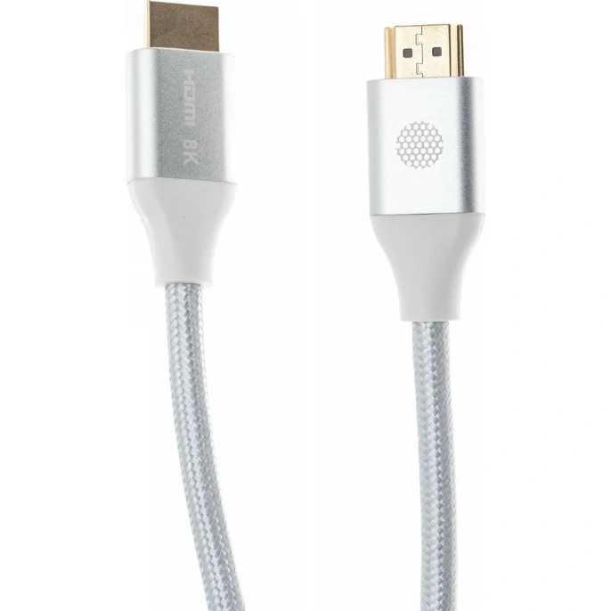 Кабель аудио-видео Cactus CS-HDMI.2.1-1.8 HDMI (m)/HDMI (m) 1.8м. позолоч.конт. серебристый