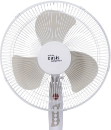 Вентилятор напольный OASIS VF-40PWG,  белый и серый