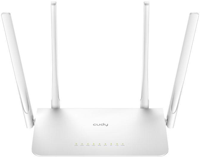 Маршрутизатор CUDY AC1200 Gigabit Wi-Fi Mesh Router Dual Band, Chipset MediaTek, 5 × 10/100/1000Mbps RJ45 Ports, 4 x 5dBi fixed antennas,  WiFi router/AP/ Repeater/WISP Mode, 802.11ac/a/b/g/n, 867Mbps at 5GHz + 300Mbps at 2.4GHz, Zerotier/Wireguard/OpenVP