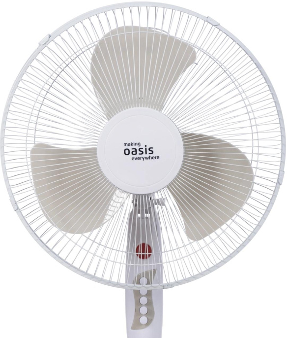 Вентилятор напольный OASIS VF-40PWG,  белый и серый