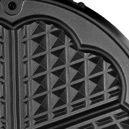 Электрическая вафельница RAGEX R703-000, сердечки, 1000Вт, цвет: черная