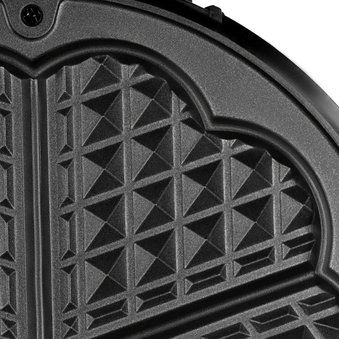 Электрическая вафельница RAGEX R703-000, сердечки, 1000Вт, цвет: черная