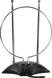 Антенна телевизионная Harper ADVB-2010 7дБ пассивная черный каб.:1.35м