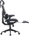 Кресло Cactus CS-CHR-MC01-GYBK, ткань, до 120кг, регулируемые 2D подлокотники,  черный
