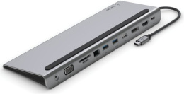 Док-станция Belkin Connect USB-C 11-in-1 Multiport Dock. Цвет: серый INC004btSGY