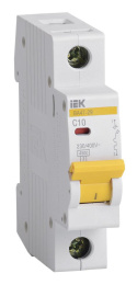 Автоматический выключатель IEK ВА47-29 (MVA20-1-010-C) 10A тип C 4.5кА 1П 230/400В 1 модуль белый (упак.:1шт)