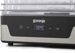 Сушка для фруктов и овощей Gorenje FDK400DE 5под. 240Вт нержавеющая сталь (745972)