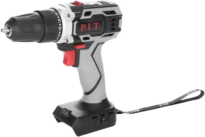 Аккумуляторная дрель P.I.T. SOLO 20 В, 30 Нм, патрон 10 мм, 2 ск., коробка PBM20H-10B
