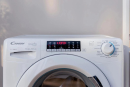 Стиральная машина узкая Candy Smart Pro CSO4 276TWM-07, с фронтальной загрузкой, 7кг, 1200об/мин, с паром, инверторная