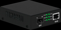 Медиаконвертер Gigabit Etherne NST NS-MC-1G1GX, SFP 1000Мбит/c, RJ45 10/100/1000Мбит/c, поддержка LFP. Металлический корпус. БП DC12V 1A в комплекте. Размеры ШхВхГ : 70x25x95мм. Вес: 0,2кг. Рабочая температура: -10…+55°С. Совместим с ш