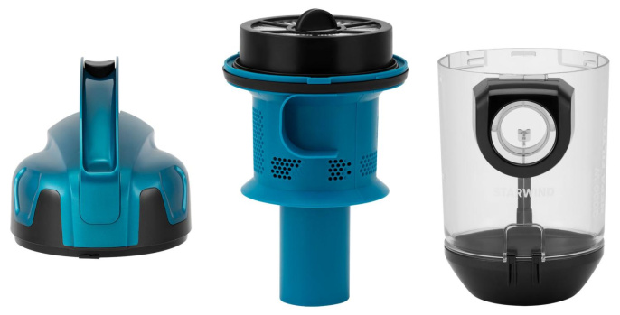 Пылесос StarWind SCV5630, 2000Вт, бирюзовый/черный