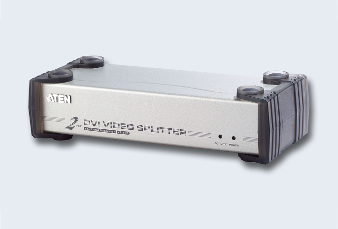 Разветвитель, электрон. ATEN VS162-AT-G, DVI Single Link+Audio, 1 2 монитора, 5 метр., F, без шнуров, Б.П. 220 5.3V