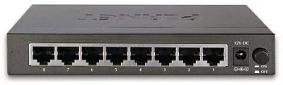 Коммутатор PLANET GSD-803 8-Port 10/100/1000Mbps Gigabit Ethernet Switch (External Power) - Metal Case