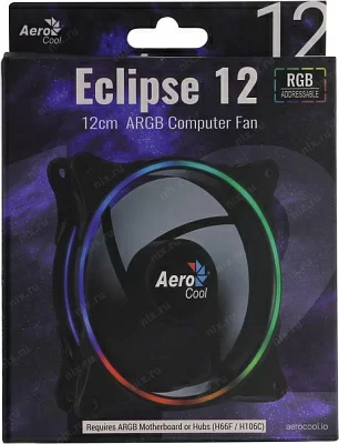 Вентилятор Aerocool Eclipse 12 (120x120x25мм 19.8дБ 1200 об/мин)